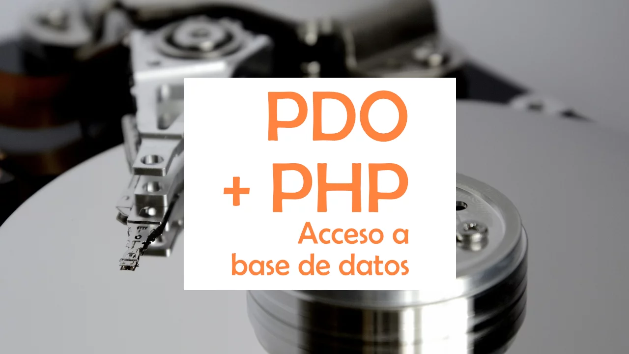 Bases de datos usando PDO