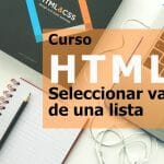 Curso html, listas select