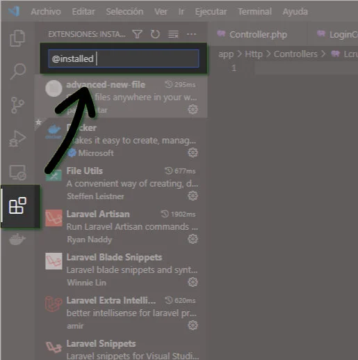 Extensiones en VSCode